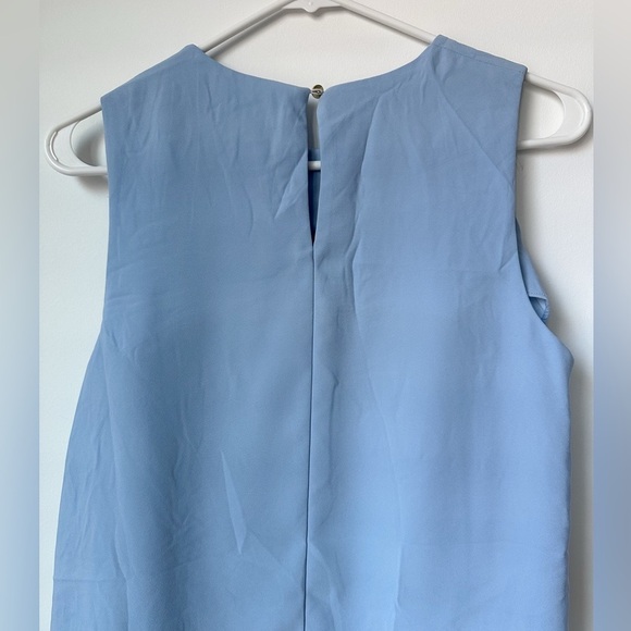 Anna Cate Asymmetric Hem Sleeveless Blouse Top Light Blue Small - Picture 5 of 8